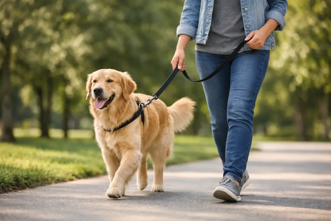 How to Teach Dog Loose Leash Walking Calmly