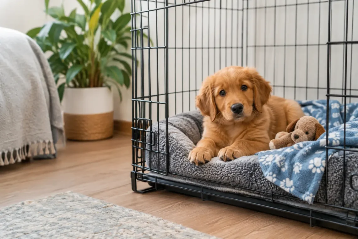 How to Crate Train a Puppy Overnight Without Panic